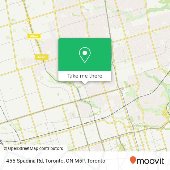 455 Spadina Rd, Toronto, ON M5P plan