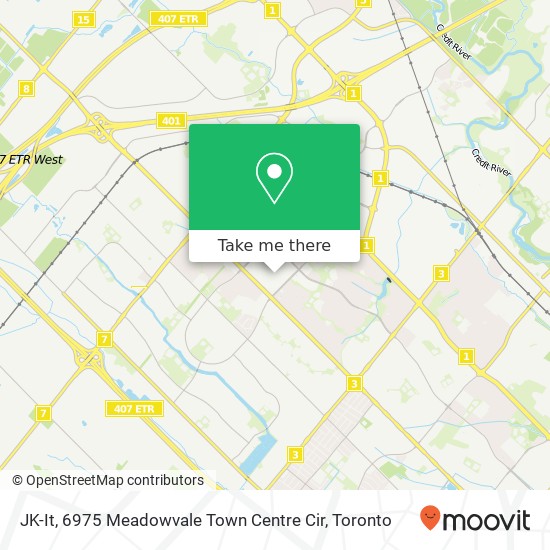 JK-It, 6975 Meadowvale Town Centre Cir map