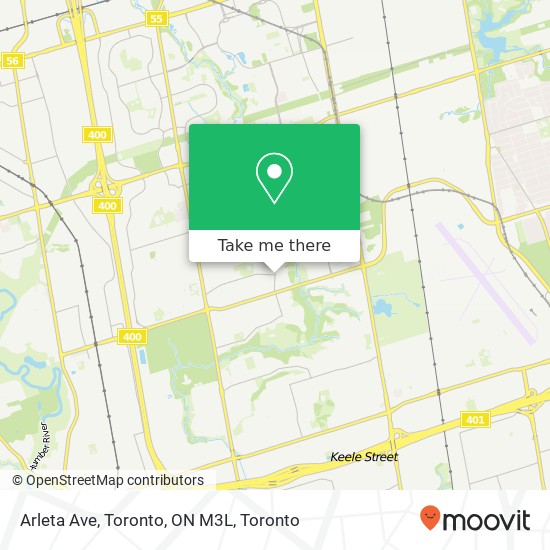 Arleta Ave, Toronto, ON M3L map