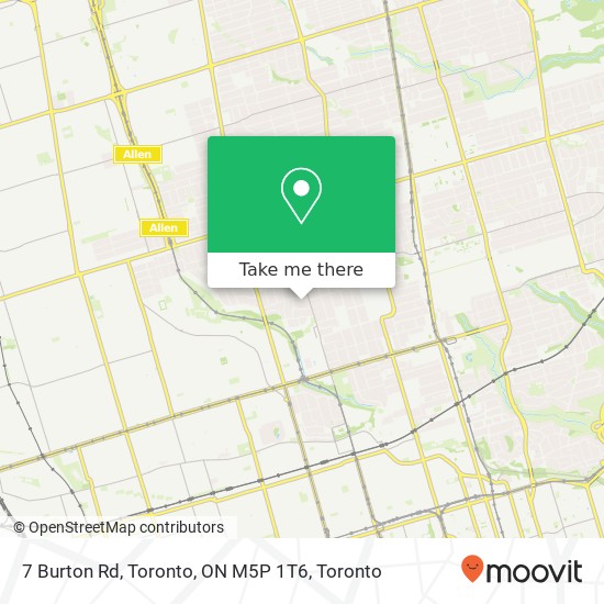 7 Burton Rd, Toronto, ON M5P 1T6 map