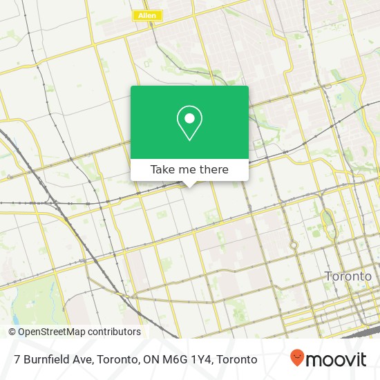 7 Burnfield Ave, Toronto, ON M6G 1Y4 plan