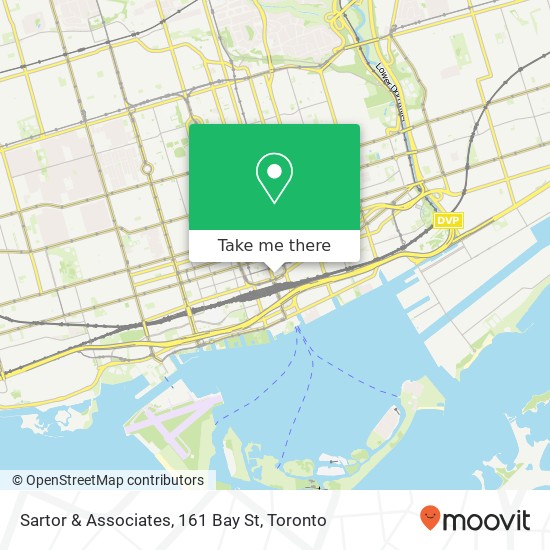 Sartor & Associates, 161 Bay St map