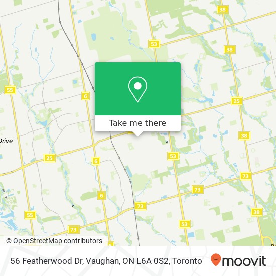 56 Featherwood Dr, Vaughan, ON L6A 0S2 map