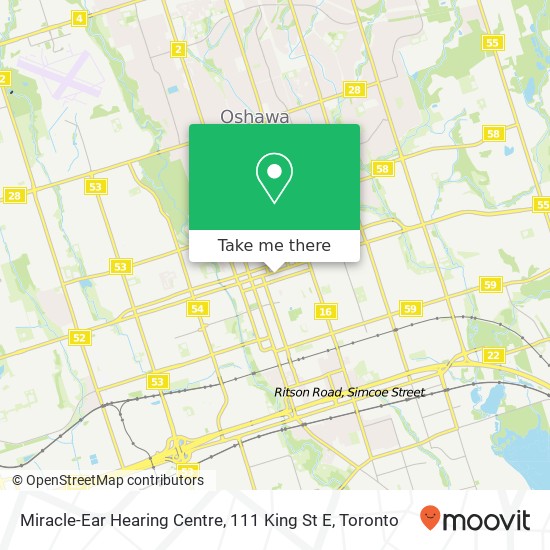 Miracle-Ear Hearing Centre, 111 King St E plan