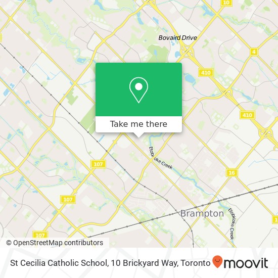 St Cecilia Catholic School, 10 Brickyard Way map