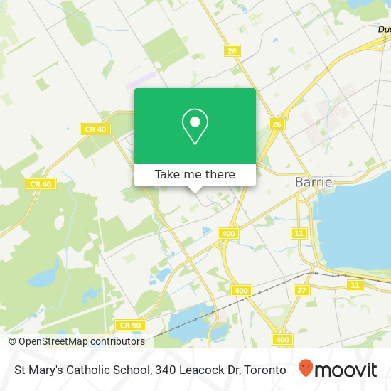 St Mary's Catholic School, 340 Leacock Dr map