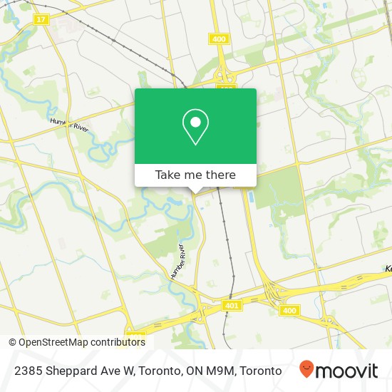 2385 Sheppard Ave W, Toronto, ON M9M map