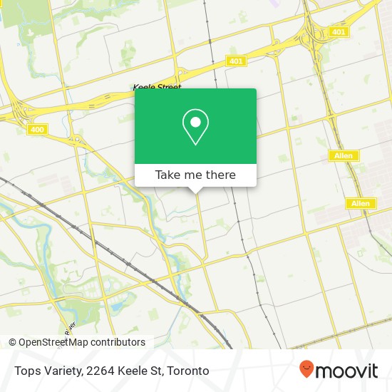 Tops Variety, 2264 Keele St map