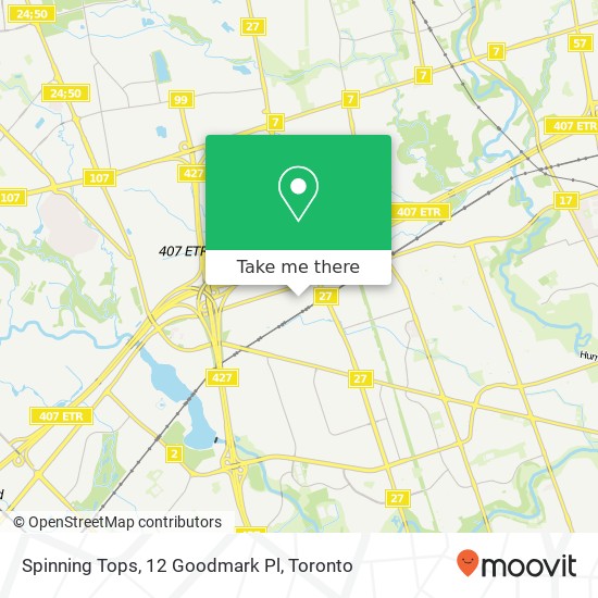 Spinning Tops, 12 Goodmark Pl map