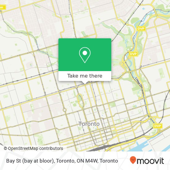 Bay St (bay at bloor), Toronto, ON M4W map