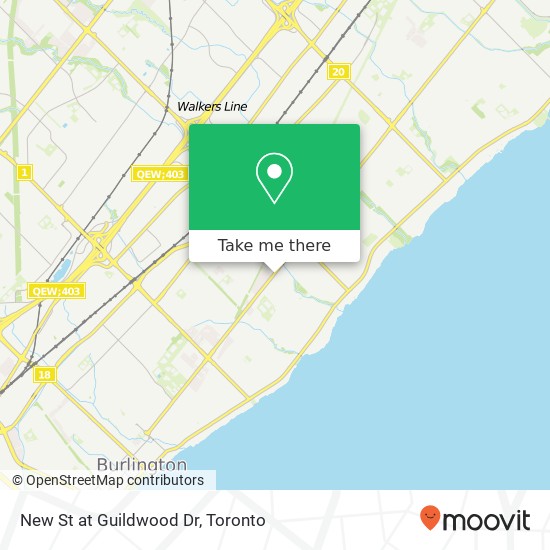 New St at Guildwood Dr map