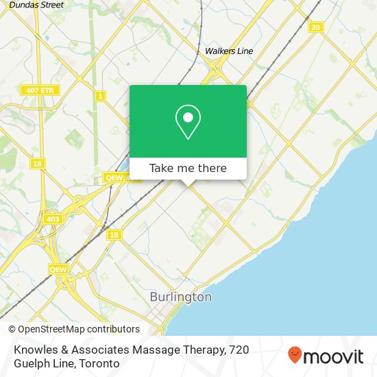 Knowles & Associates Massage Therapy, 720 Guelph Line plan