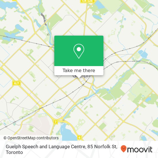 Guelph Speech and Language Centre, 85 Norfolk St map