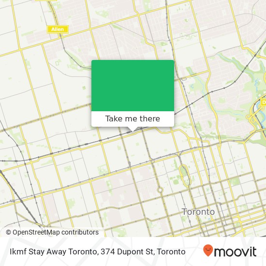 Ikmf Stay Away Toronto, 374 Dupont St map