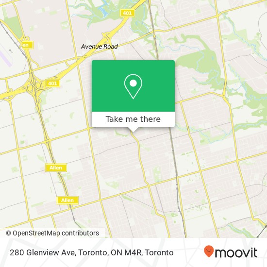 280 Glenview Ave, Toronto, ON M4R map