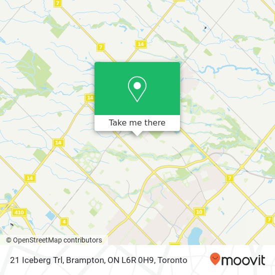 21 Iceberg Trl, Brampton, ON L6R 0H9 map