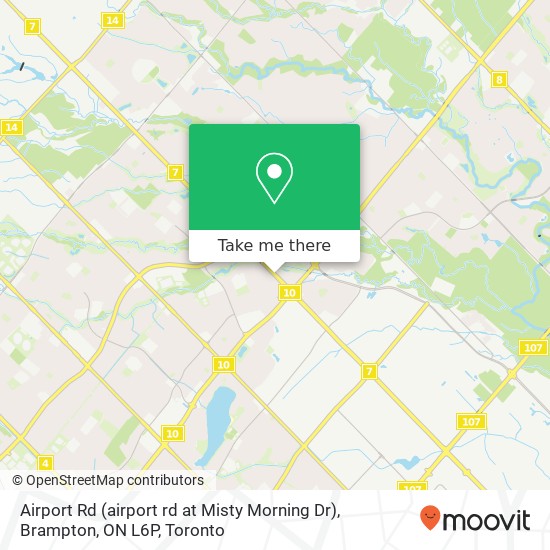 Airport Rd (airport rd at Misty Morning Dr), Brampton, ON L6P map