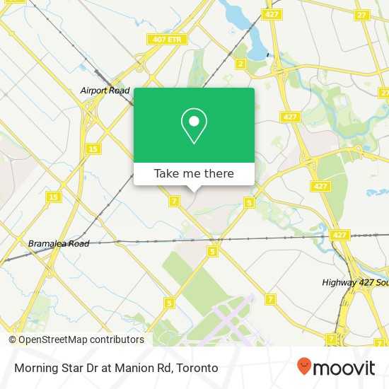 Morning Star Dr at Manion Rd plan