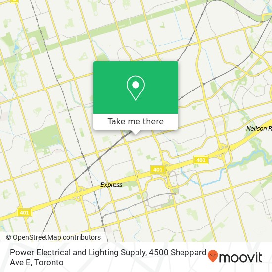 Power Electrical and Lighting Supply, 4500 Sheppard Ave E plan