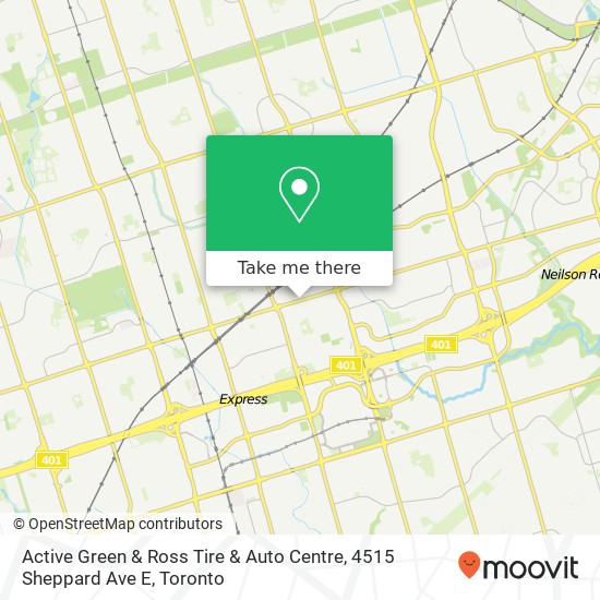 Active Green & Ross Tire & Auto Centre, 4515 Sheppard Ave E map