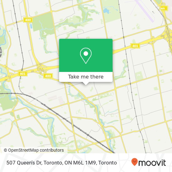 507 Queen's Dr, Toronto, ON M6L 1M9 map