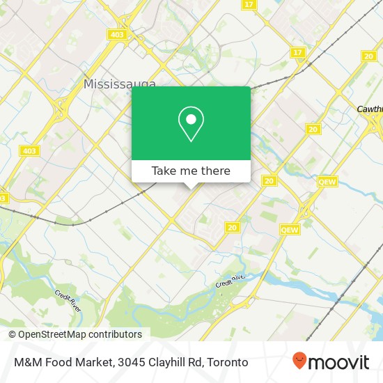 M&M Food Market, 3045 Clayhill Rd map