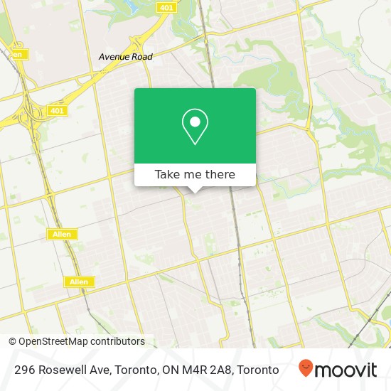 296 Rosewell Ave, Toronto, ON M4R 2A8 map