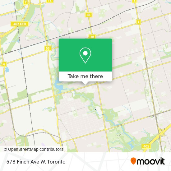 578 Finch Ave W map