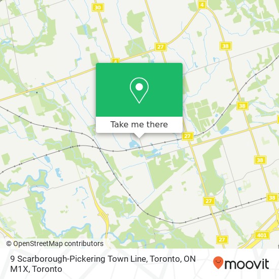 9 Scarborough-Pickering Town Line, Toronto, ON M1X map