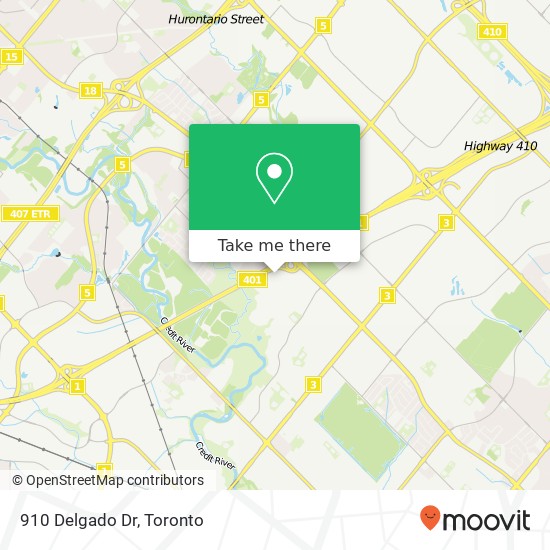 910 Delgado Dr, Mississauga, ON L5V 2S4 plan