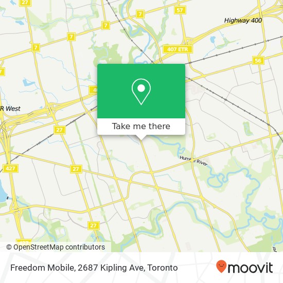 Freedom Mobile, 2687 Kipling Ave map