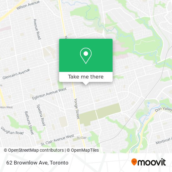 62 Brownlow Ave map