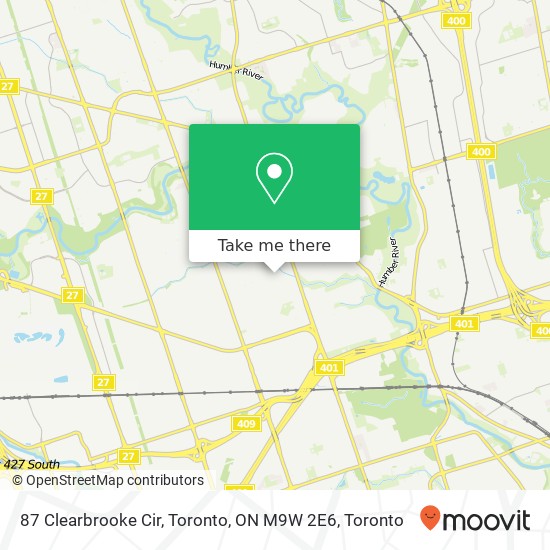 87 Clearbrooke Cir, Toronto, ON M9W 2E6 plan
