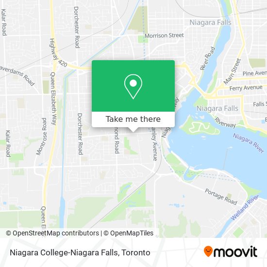 Niagara College-Niagara Falls map