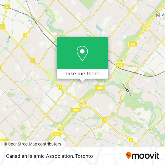 Canadian Islamic Association map