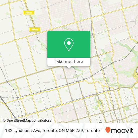 132 Lyndhurst Ave, Toronto, ON M5R 2Z9 map