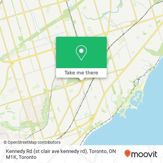 Kennedy Rd (st clair ave kennedy rd), Toronto, ON M1K map