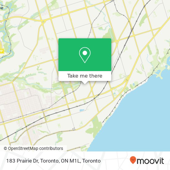 183 Prairie Dr, Toronto, ON M1L map