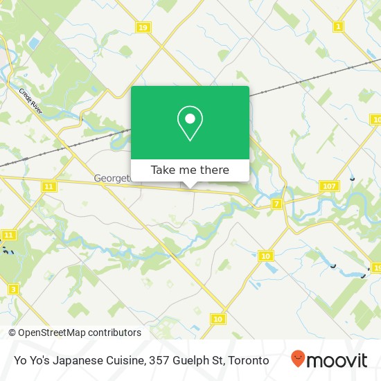 Yo Yo's Japanese Cuisine, 357 Guelph St plan