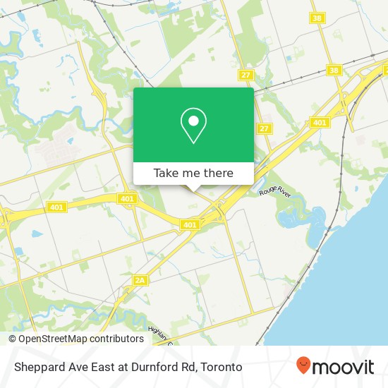 Sheppard Ave East at Durnford Rd map