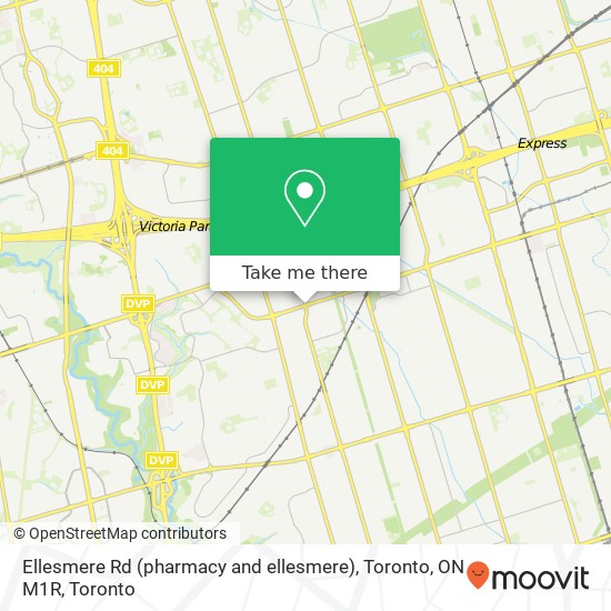 Ellesmere Rd (pharmacy and ellesmere), Toronto, ON M1R map