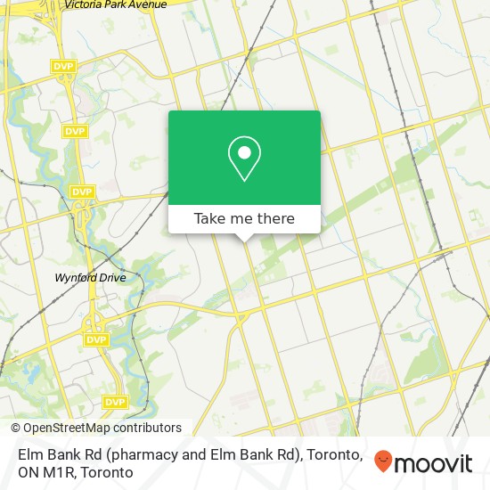 Elm Bank Rd (pharmacy and Elm Bank Rd), Toronto, ON M1R plan