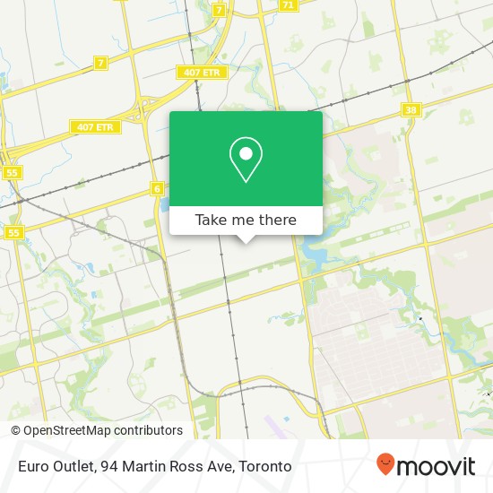 Euro Outlet, 94 Martin Ross Ave map