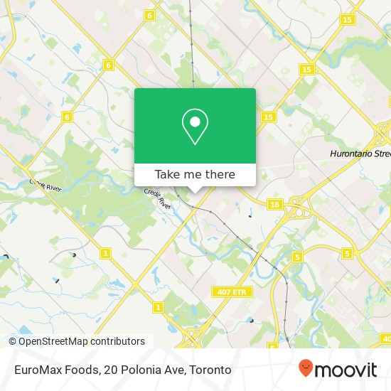 EuroMax Foods, 20 Polonia Ave map