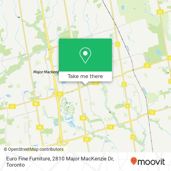 Euro Fine Furniture, 2810 Major MacKenzie Dr map