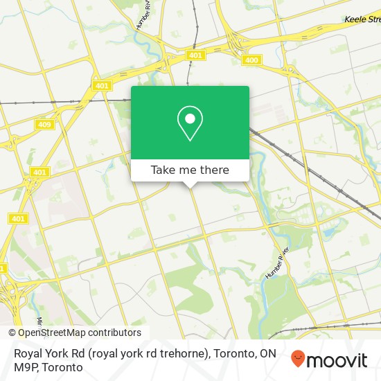 Royal York Rd (royal york rd trehorne), Toronto, ON M9P map