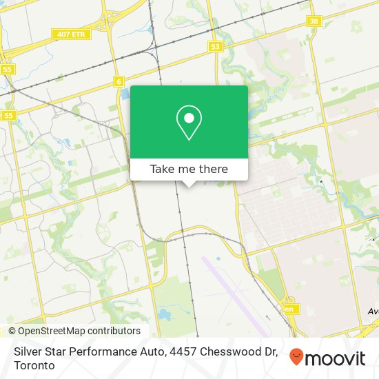Silver Star Performance Auto, 4457 Chesswood Dr map