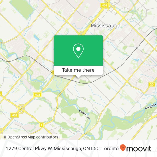 1279 Central Pkwy W, Mississauga, ON L5C map
