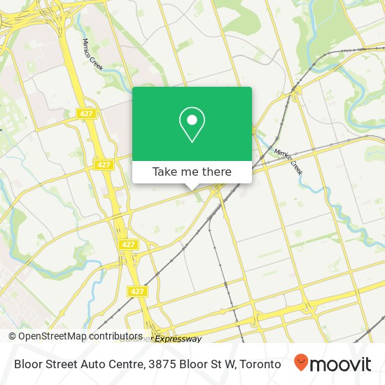 Bloor Street Auto Centre, 3875 Bloor St W plan