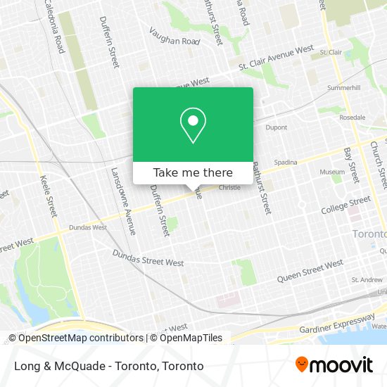 Long & McQuade - Toronto map